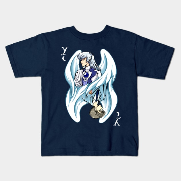 Yue and Yukito Poker Card Kids T-Shirt by judechelfiearts